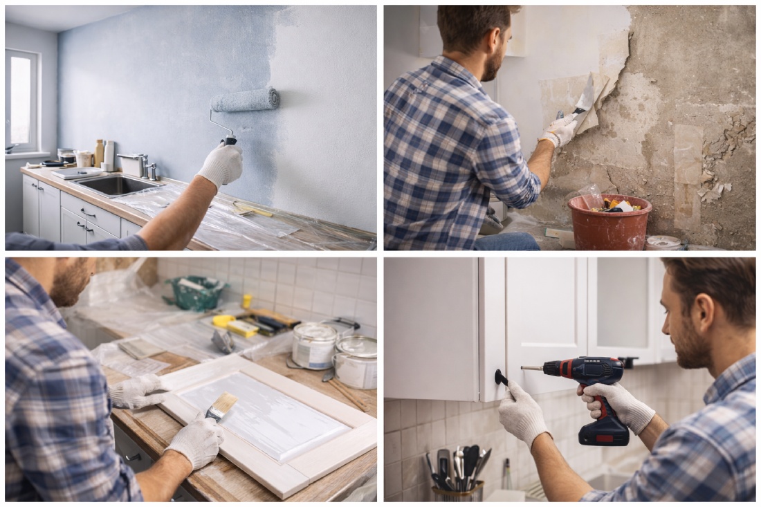 Как сделать бюджетный ремонт на кухне