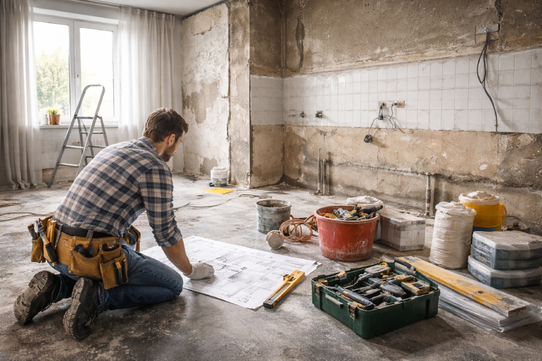 С чего начинать ремонт на кухне в квартире